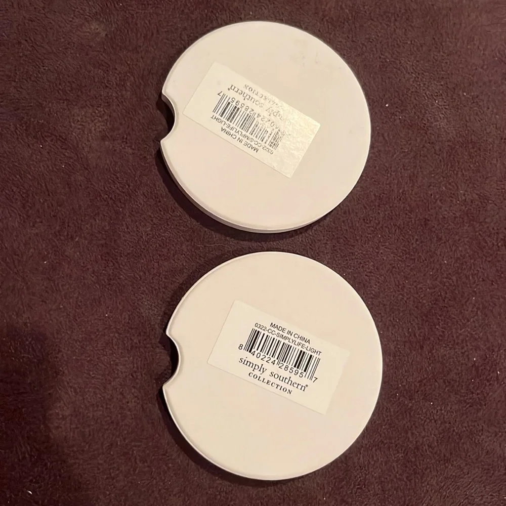 Simply Southern “Be the Light” set of 2 Car Coasters New - Picture 2 of 3